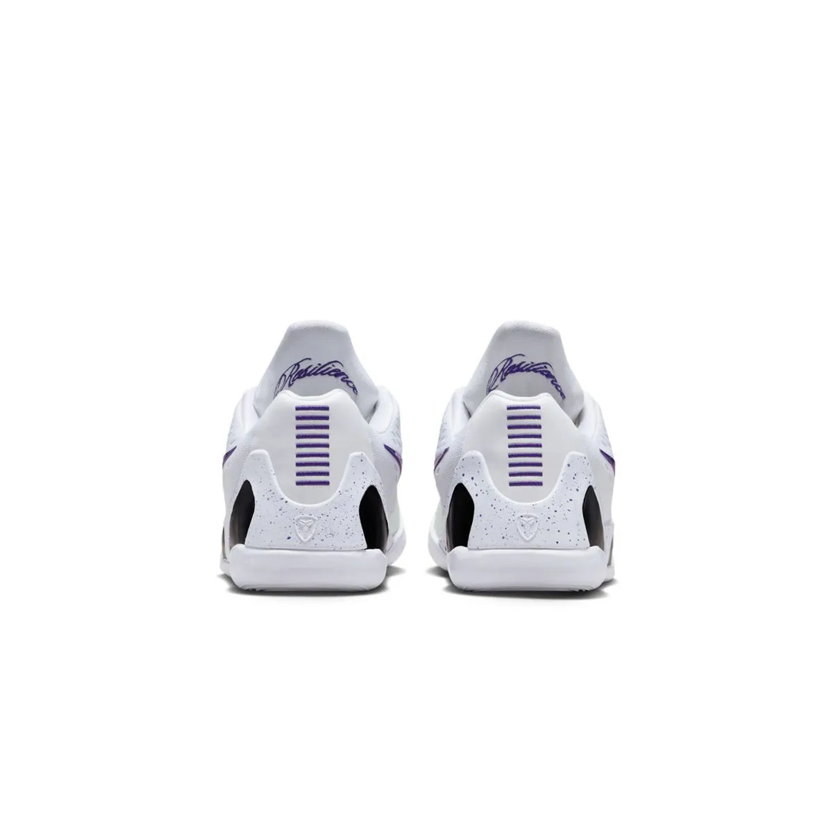 Kids Kobe Ix Low Em 'White Court Purple' Grippy Traction