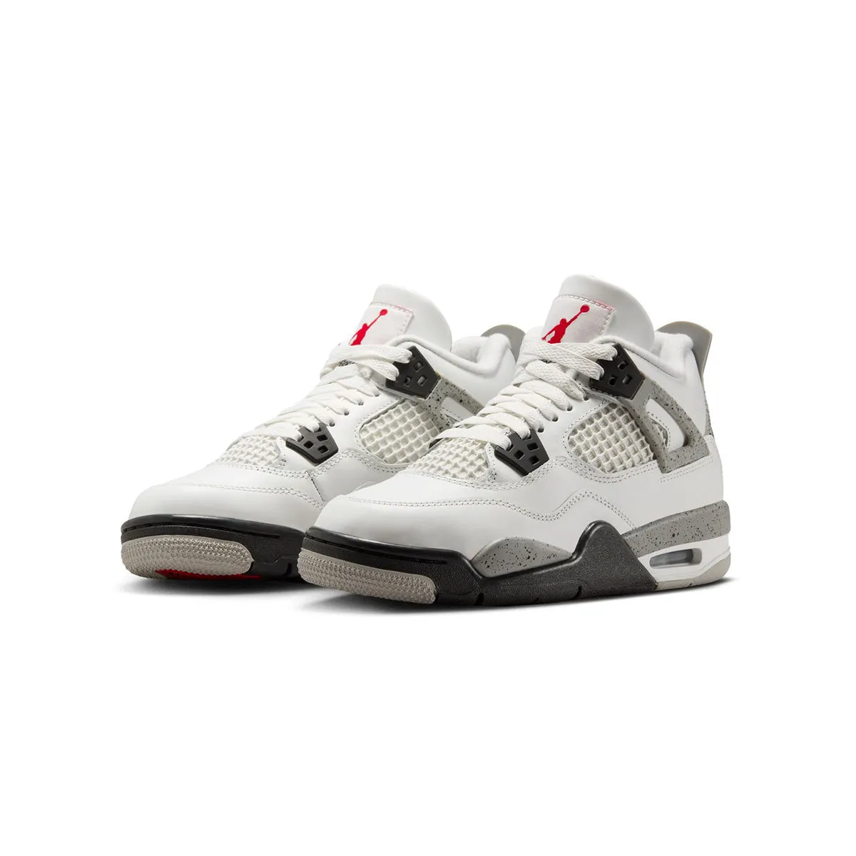 Easy On Off Machine Washable Kids Air Jordan 4 Retro 'White Cement'