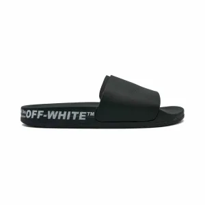 Flexible Off-White Logo Pool Slides - Women'S 39