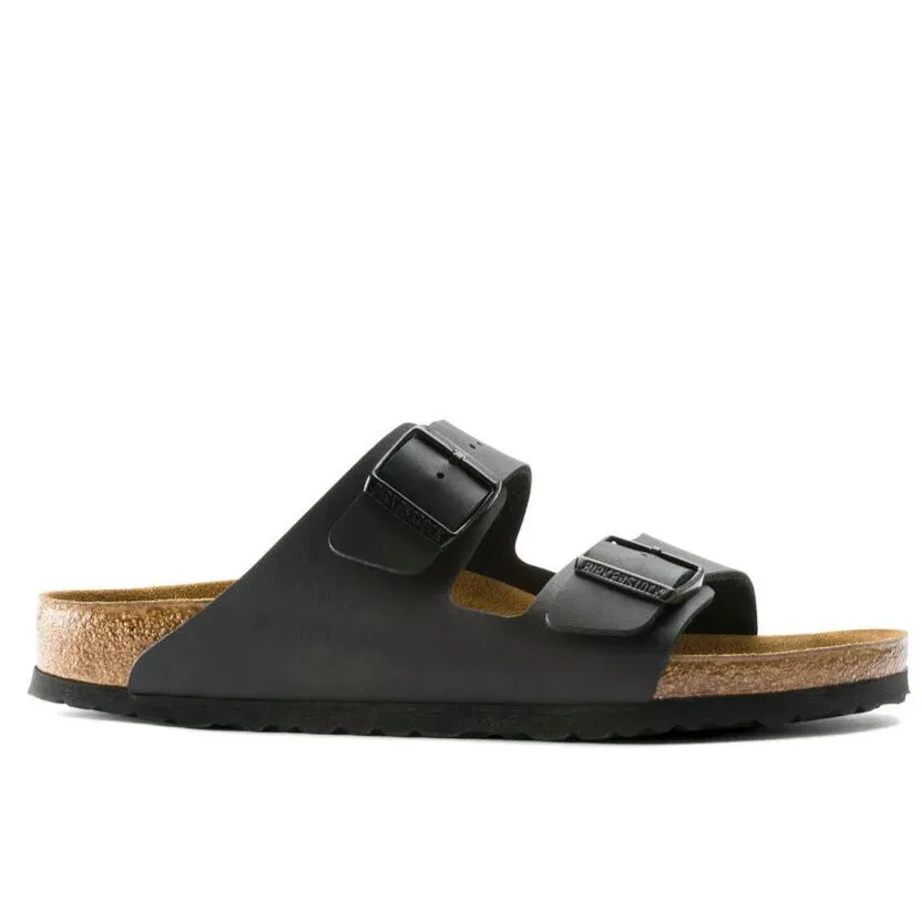 Birkenstock | Unisex Sandals | Arizona Birko Flor Black | Black | S Narrow Stable