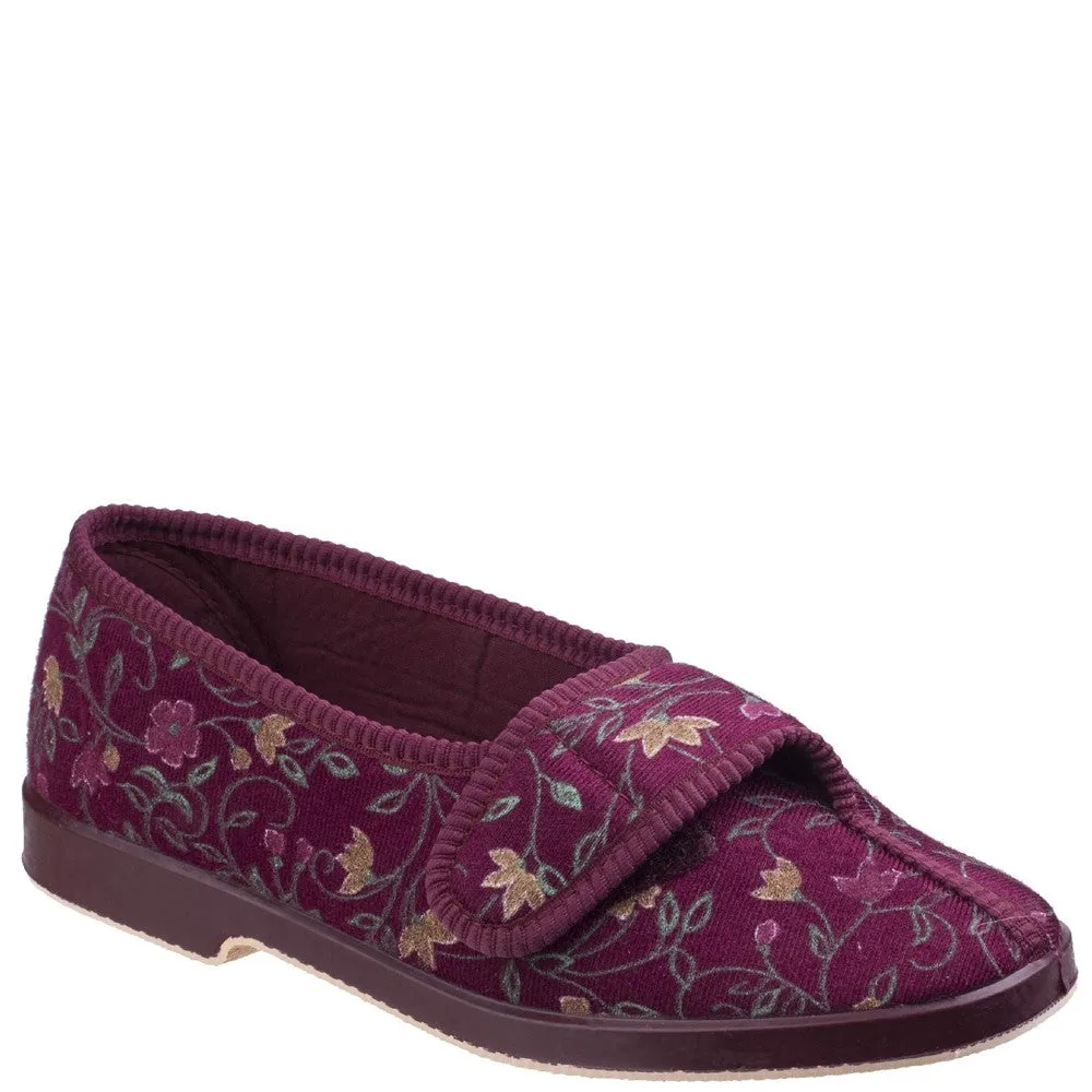 Unisex Gbs Wilma Ladies Wide Fit Slipper