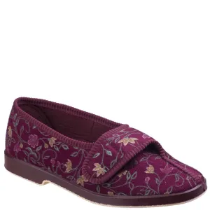 Gbs Wilma Ladies Wide Fit Slipper Durable
