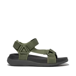 Flat Feet Shoes Comfort Shoes Fitflop | Men'S Sandals | F-Mode Go Sandals | Safari Green
