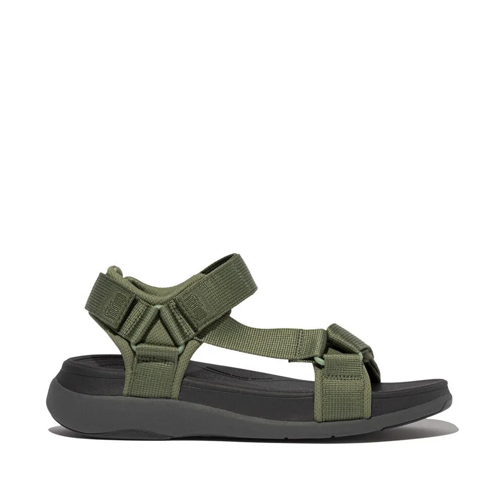 Fitflop | Men'S Sandals | F-Mode Go Sandals | Safari Green Supportive Statement Footwear