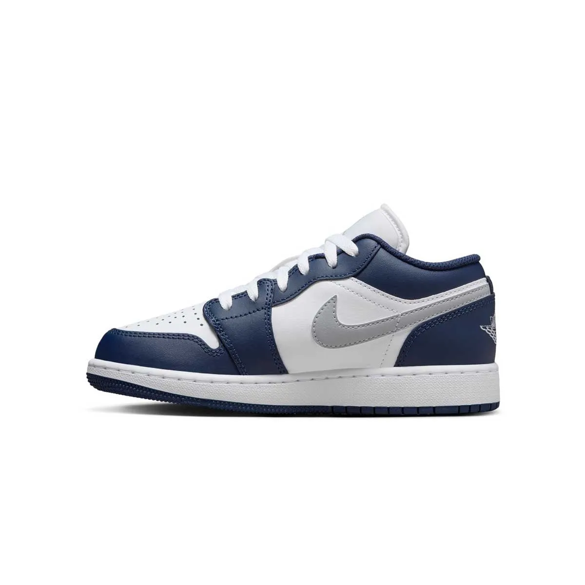 Kids Air Jordan 1 Low 'Midnight Navy White' Cushioned