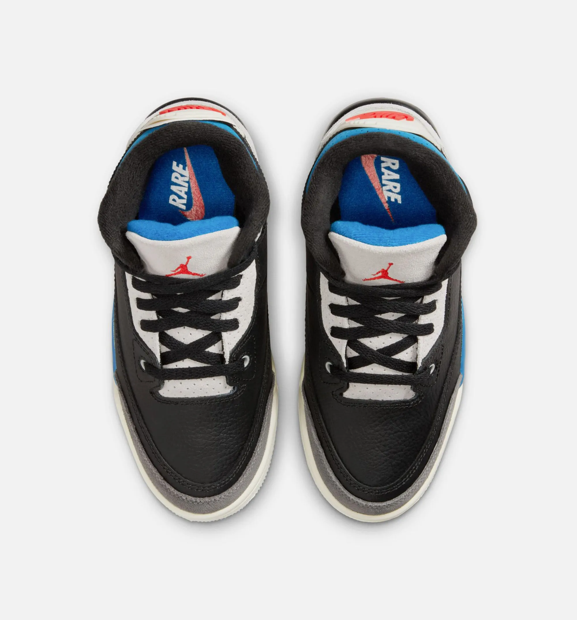 Everyday Sneakers Air Jordan 3 Retro Og Rare Air Preschool Lifestyle Shoe - Black/Chile Red/Neutral Grey Free Shipping