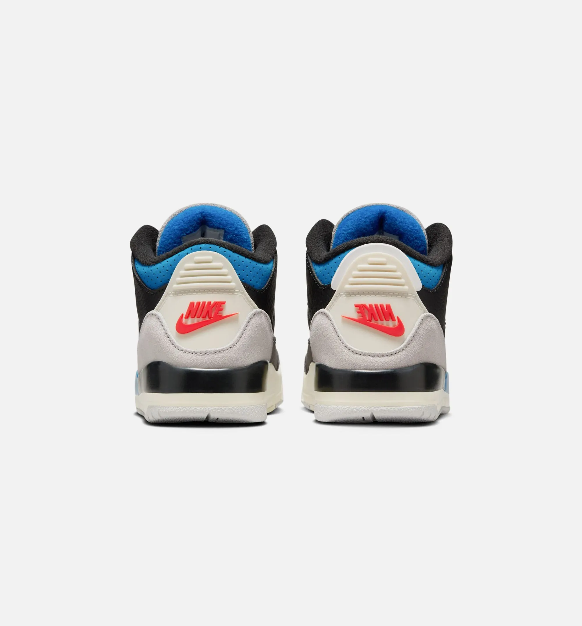 Air Jordan 3 Retro Og Rare Air Preschool Lifestyle Shoe - Black/Chile Red/Neutral Grey Free Shipping Moisture Wicking