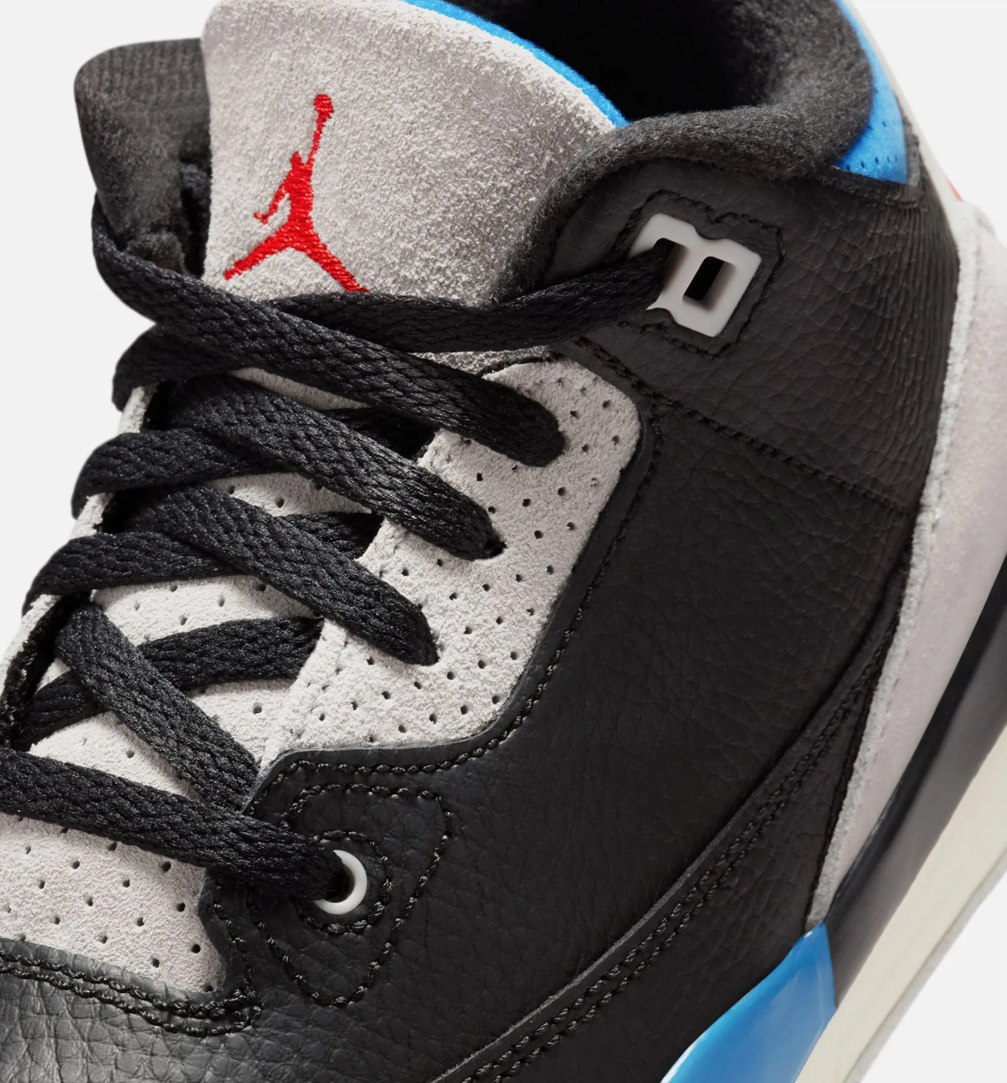 Flexible Air Jordan 3 Retro Og Rare Air Preschool Lifestyle Shoe - Black/Chile Red/Neutral Grey Free Shipping