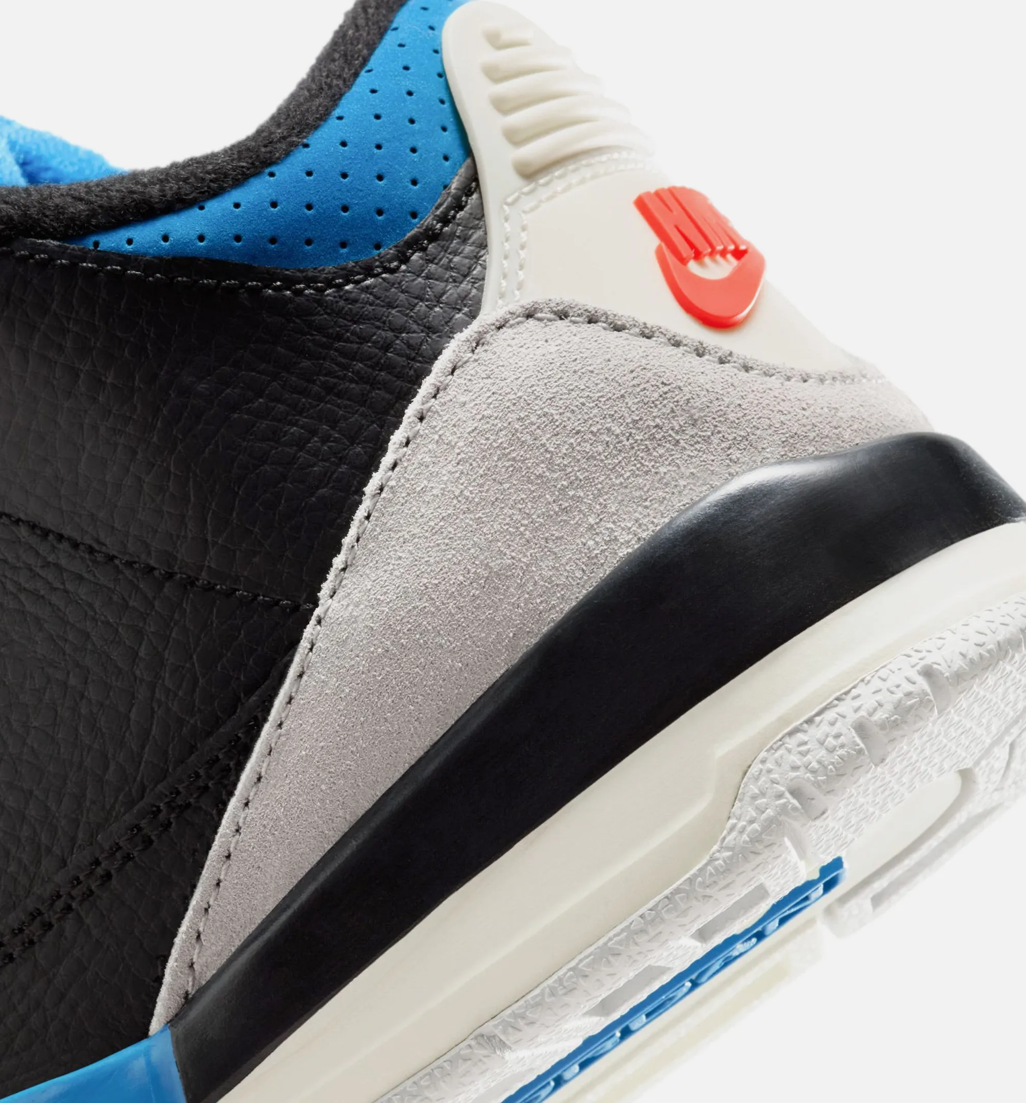 Air Jordan 3 Retro Og Rare Air Preschool Lifestyle Shoe - Black/Chile Red/Neutral Grey Free Shipping Stable All Day Comfort