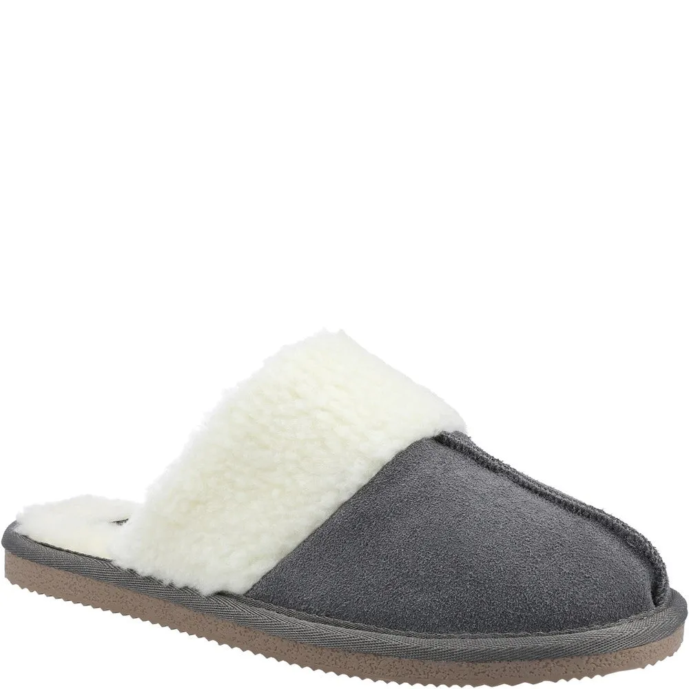 Premium Comfort Leather Shoes Hush Puppies Arianna Mule Slippers