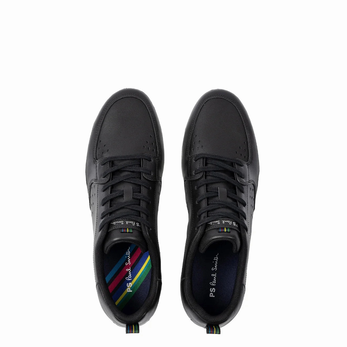 Paul Smith Leather 'Cosmo' Trainers Black Fashion Sneakers Comfort Heel