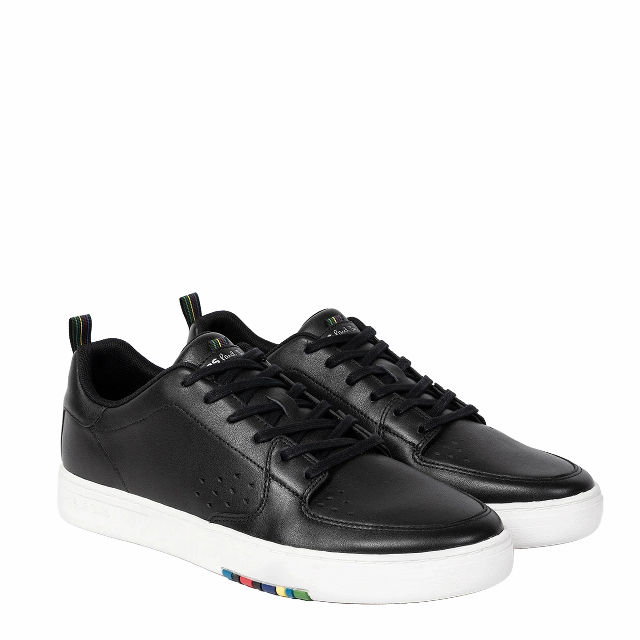 Paul Smith Leather 'Cosmo' Trainers Black Everyday Sneakers Grippy Traction