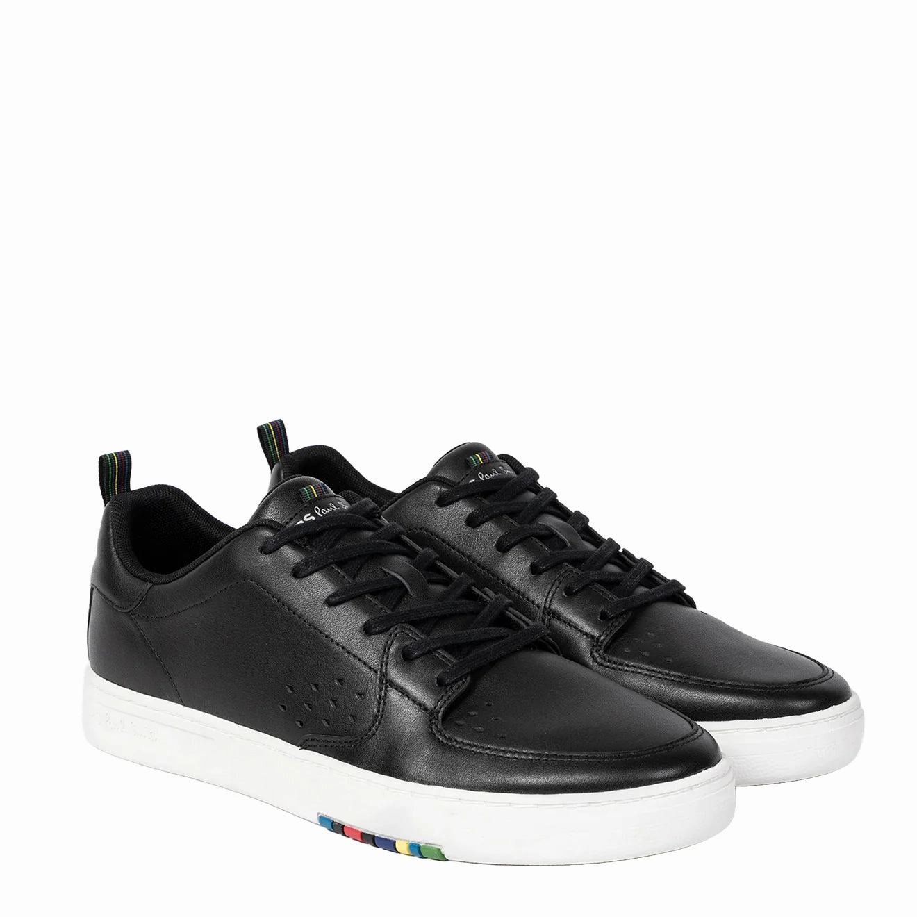Paul Smith Leather 'Cosmo' Trainers Black Wide Fit