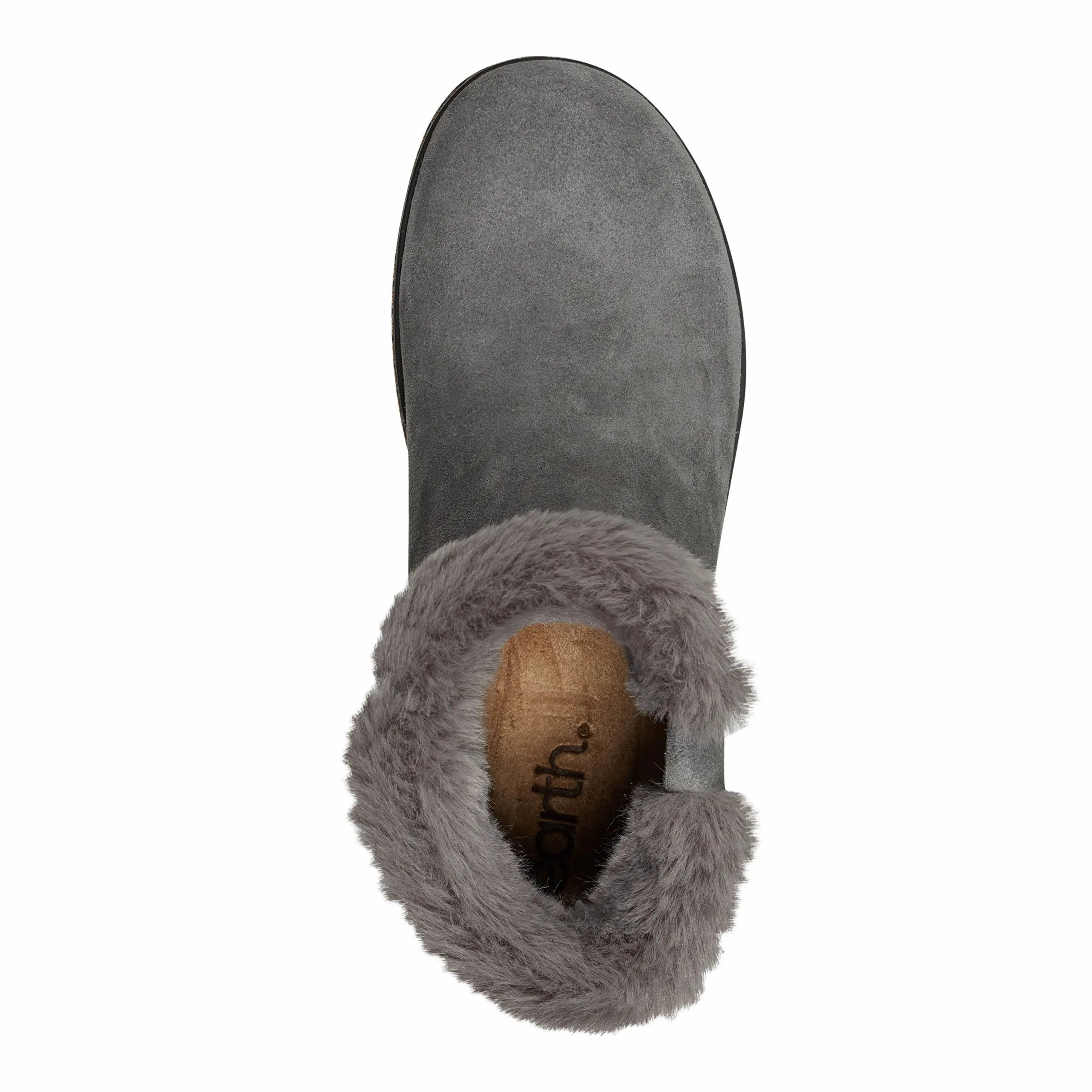 Kim Cold Weather Round Toe Casual Booties Leather Shoes