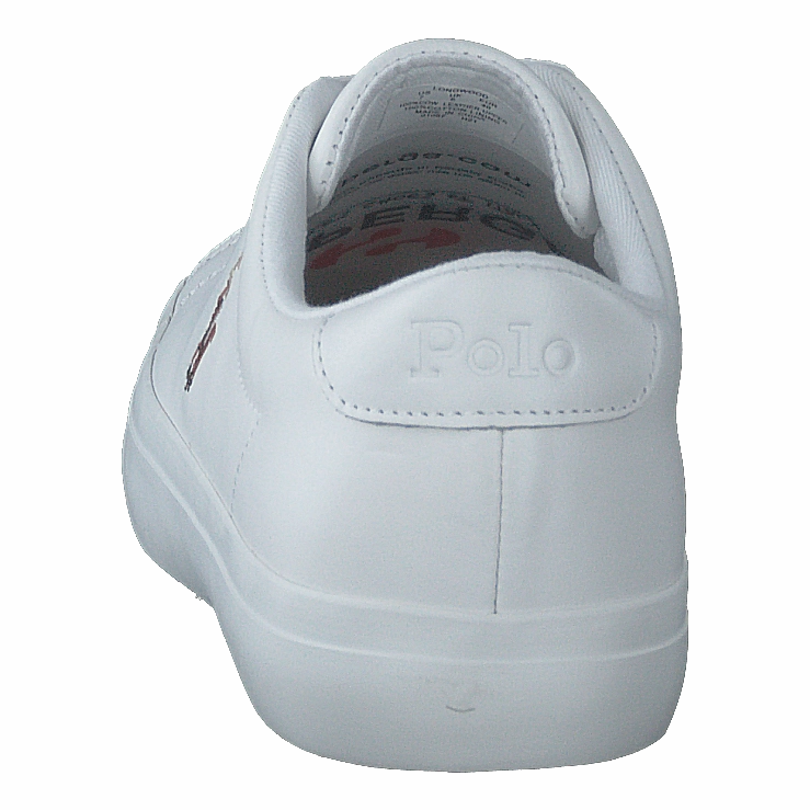 Lightweight Slip On Shoes Longwood Leather Sneaker White / White