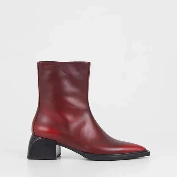 Vagabond | Women'S Boots | Vivian Red | Red Grippy Soles Travel Footwear