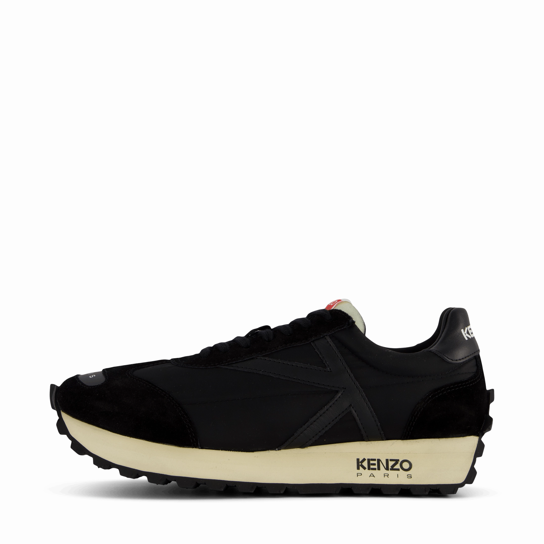 Rugged Sole Wide Fit Low Top Sneaker Black