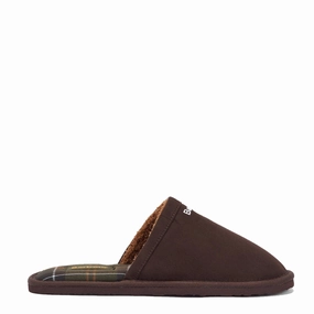 Barbour Everitt Mule Slipper Brown All Weather