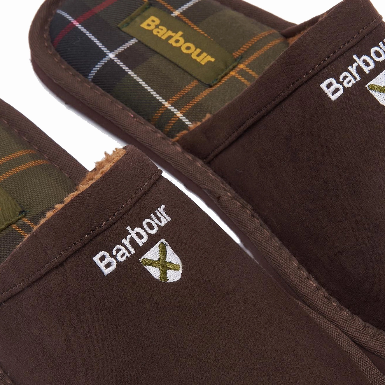 Barbour Everitt Mule Slipper Brown Casual Comfort