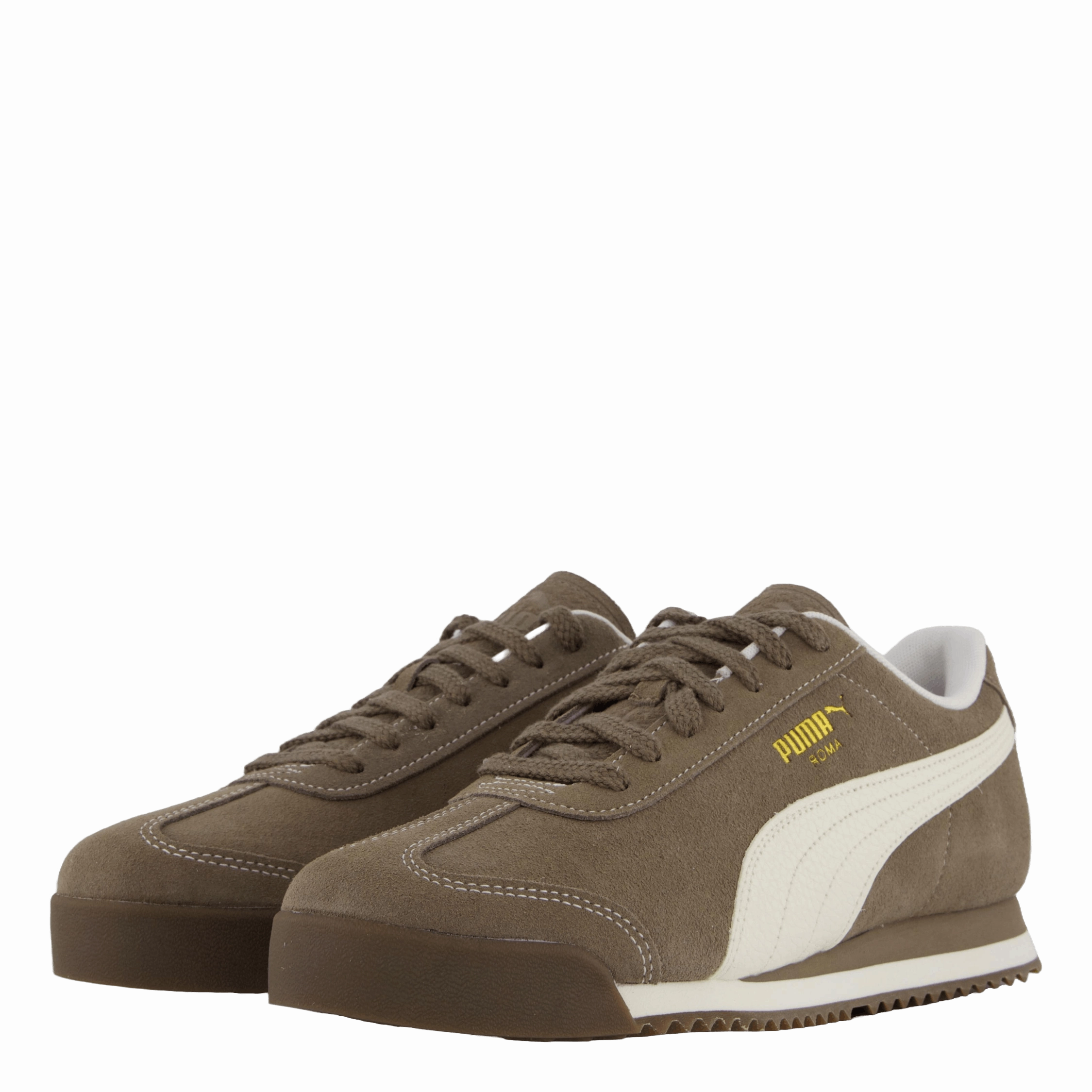 Roma Suede Brown Fashion Sneakers Comfortable Footwear