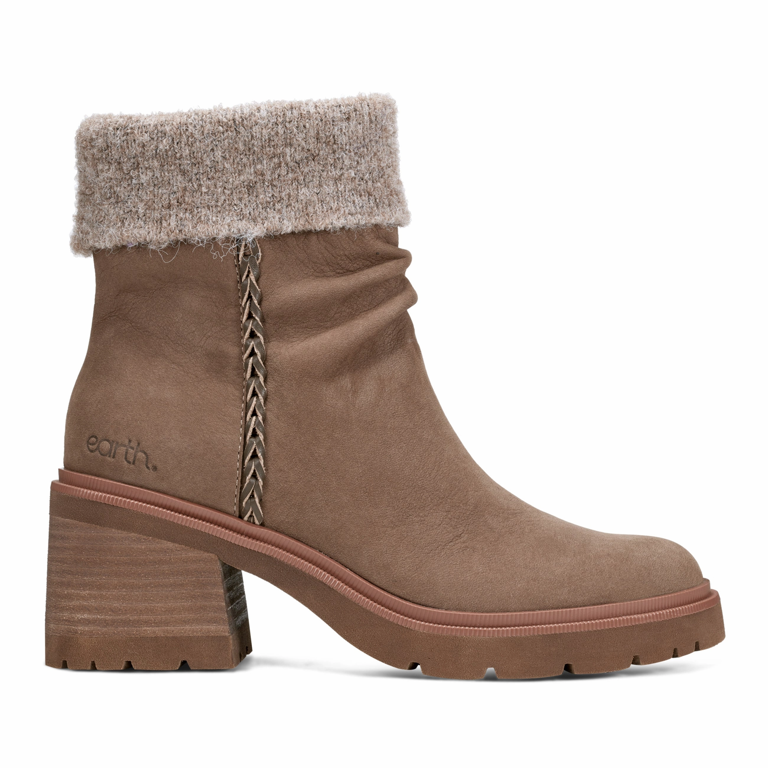 Gresa Waterproof Block Heel Round Toe Casual Booties Classic Footwear
