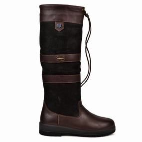Unisex Water Resistant Dubarry Womens Galway Slimfit Knee Boot Black/Brown