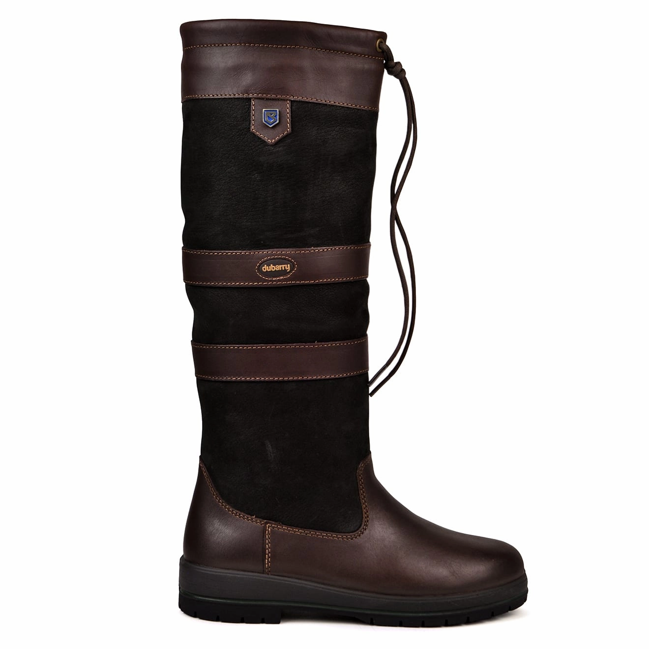 Unisex Water Resistant Dubarry Womens Galway Slimfit Knee Boot Black/Brown
