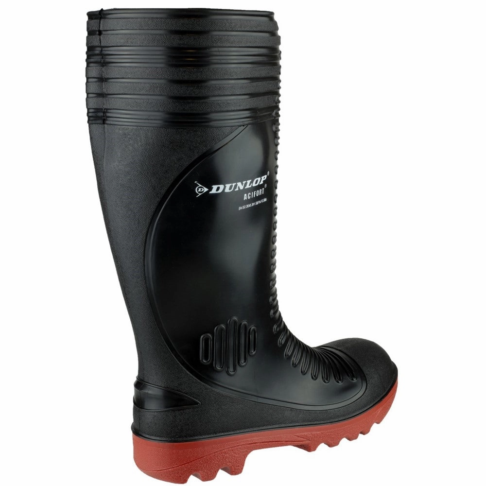 Dunlop Acifort Ribbed Full Safety Wellington Essential Footwear