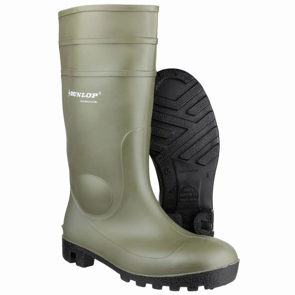 Dunlop Protomastor Full Safety Wellington Flat Feet Shoes