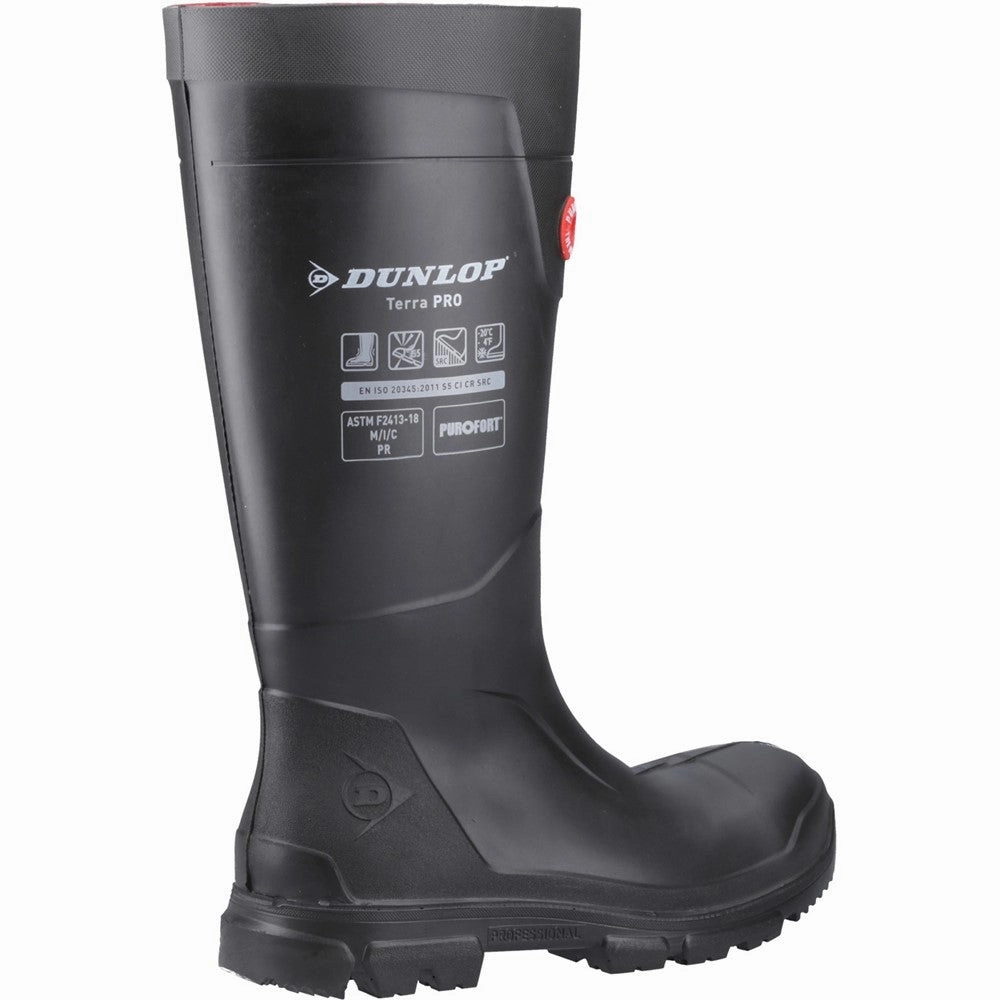 Shock Absorbing Comfort Sole Dunlop Terrapro Full Safety Wellington