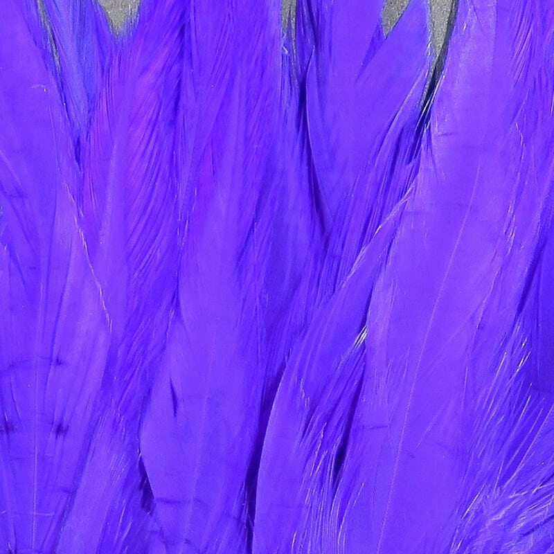 Dyed over White Strung Chinese Saddle Hackle