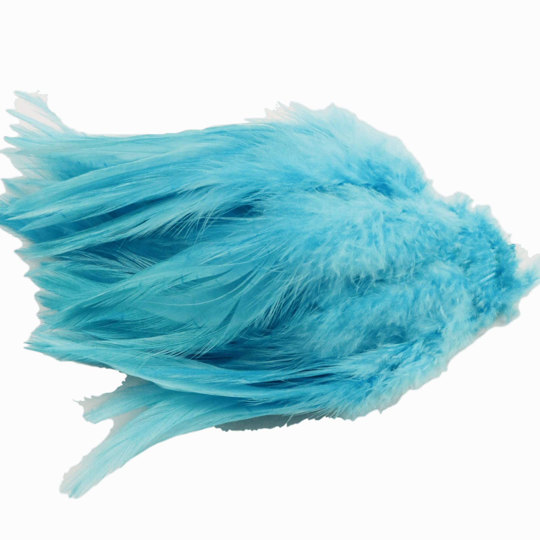 Dyed over White Strung Chinese Saddle Hackle