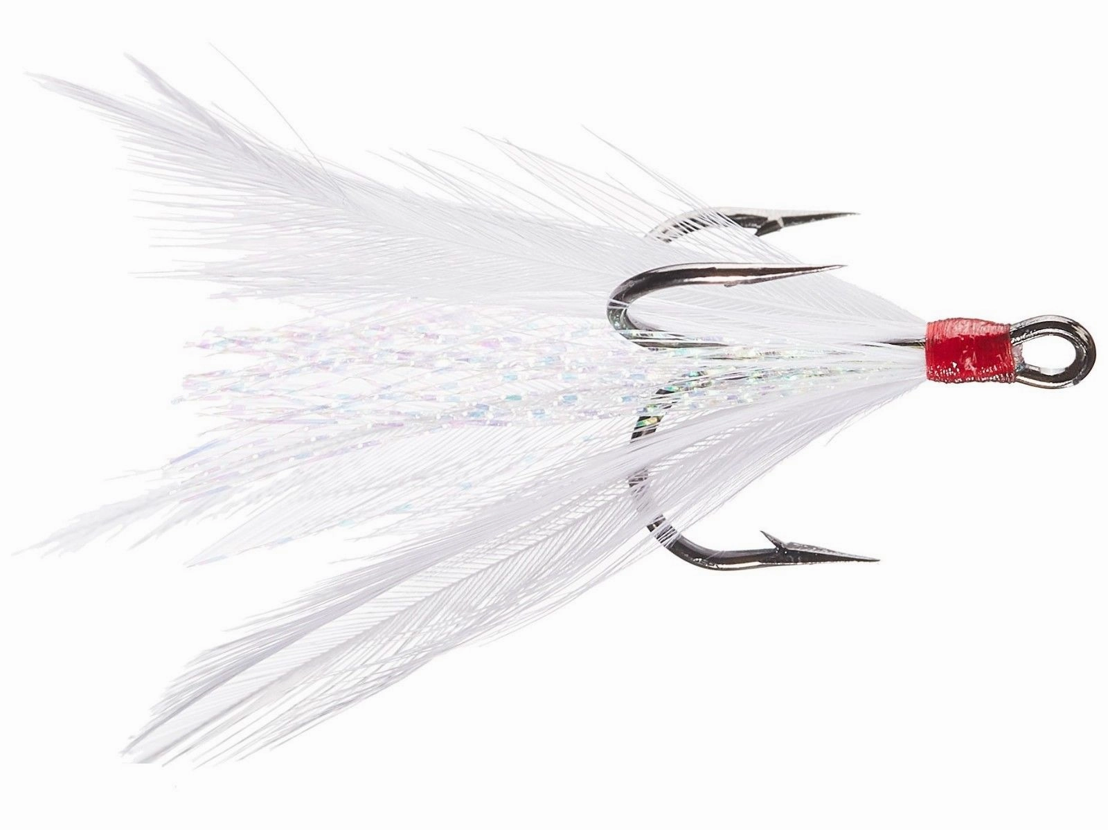 Eagle Claw Lazer Sharp Feather Dressed Treble Hook 2 pack