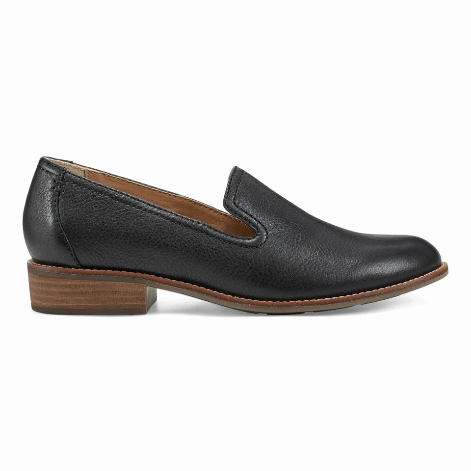 Wide Fit Earth Women'S Edna Round Toe Casual Slip-On Flat Loafers