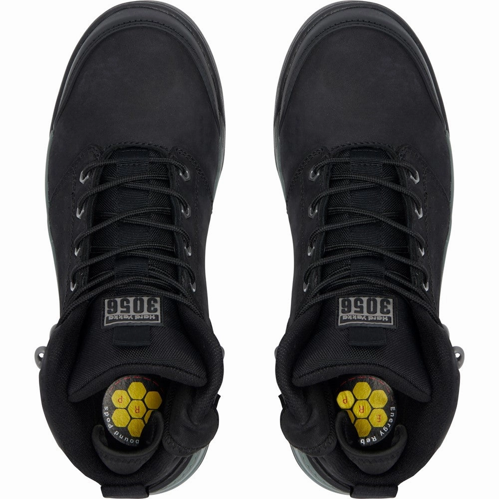 Hard Yakka 3056 Lace Zip Safety Boot Odor Resistant All Day Support