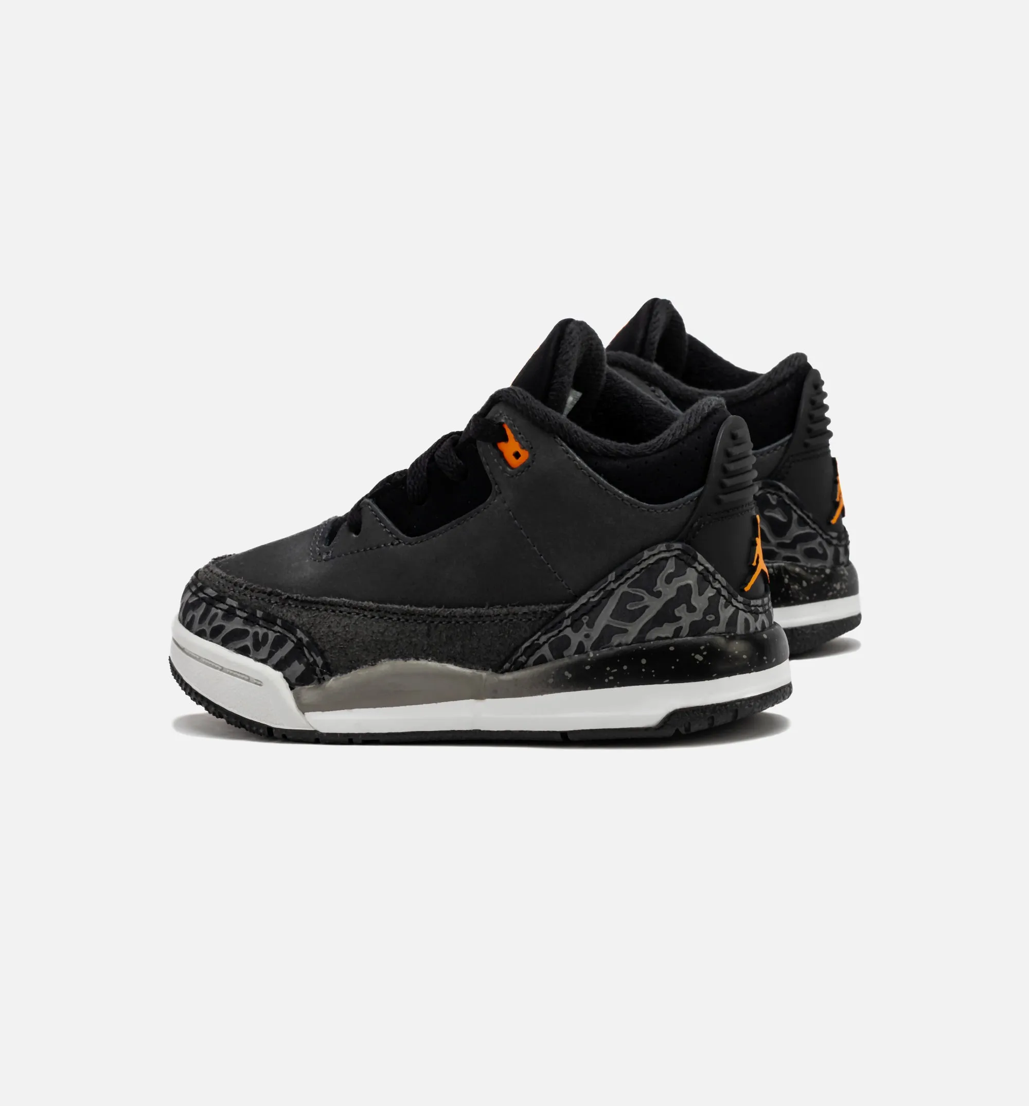 Everyday Footwear Air Jordan 3 Retro Fear Infant Toddler Lifestyle Shoe - Night Stadium/Total Orange