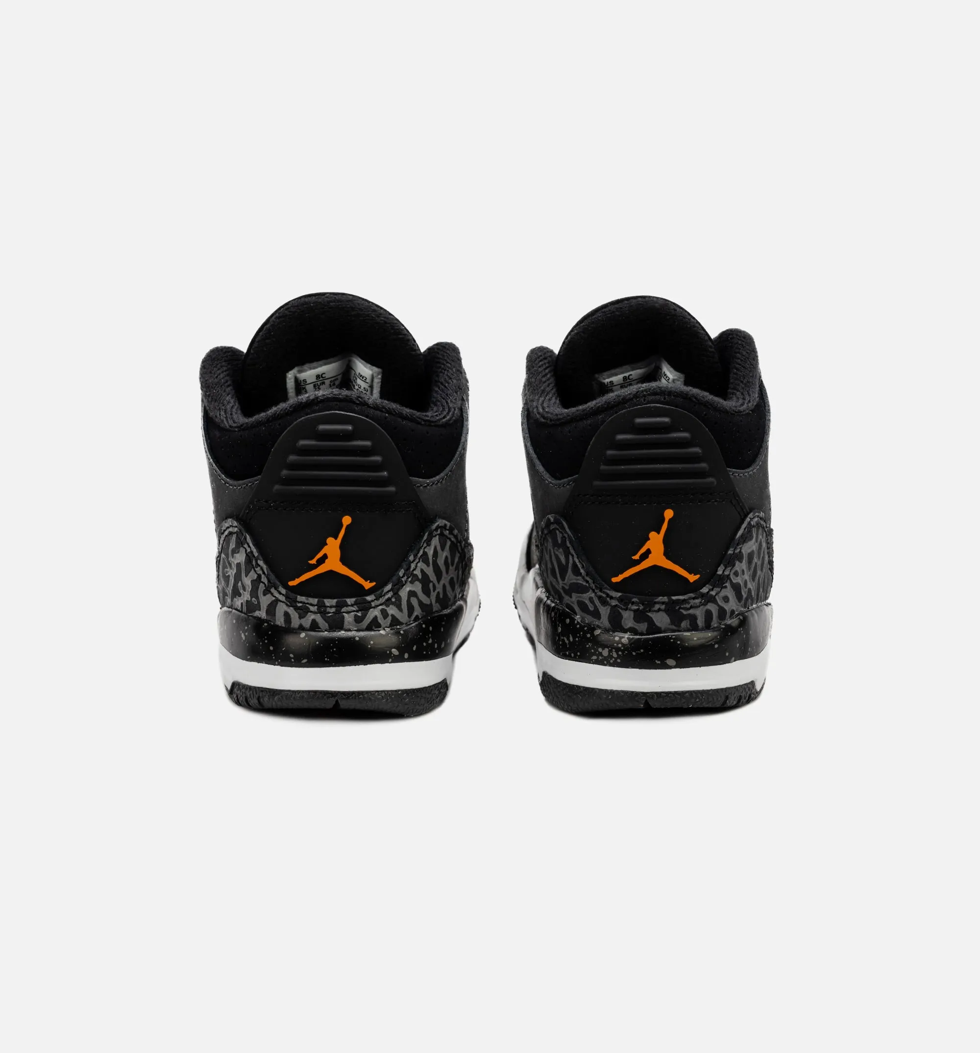Air Jordan 3 Retro Fear Infant Toddler Lifestyle Shoe - Night Stadium/Total Orange Weather Ready Sustainable Shoes