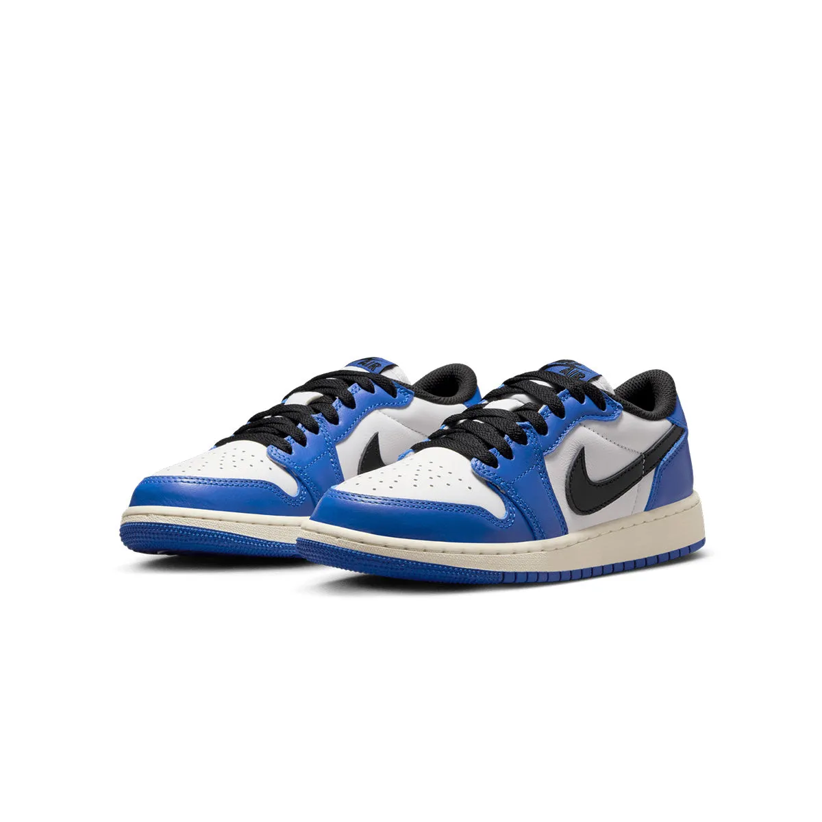 Wide Fit Canvas Shoes Kids Air Jordan 1 Retro Low Og 'Game Royal'