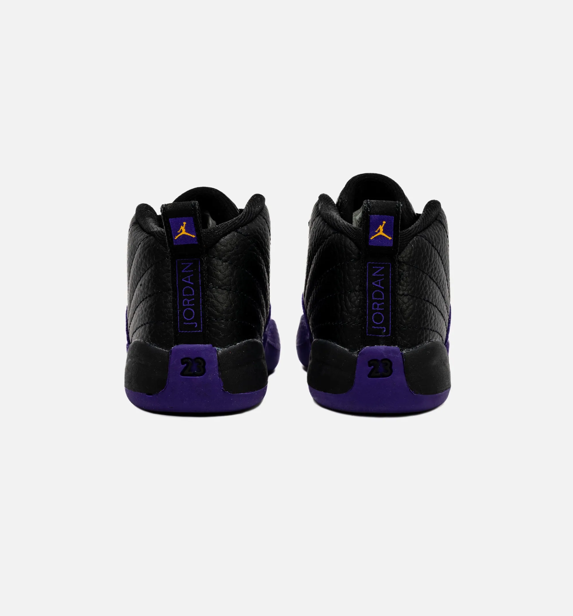 Statement Footwear Air Jordan 12 Retro Field Purple Infant Toddler Lifestyle Shoe - Black/Purple