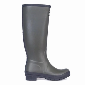 Barbour Womens Abbey Wellington Olive Cloud Comfort Unisex