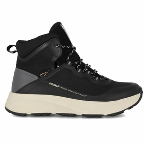 Ecoalf | Men'S Boots | Gredos Black Boots | Black Comfort Shoes