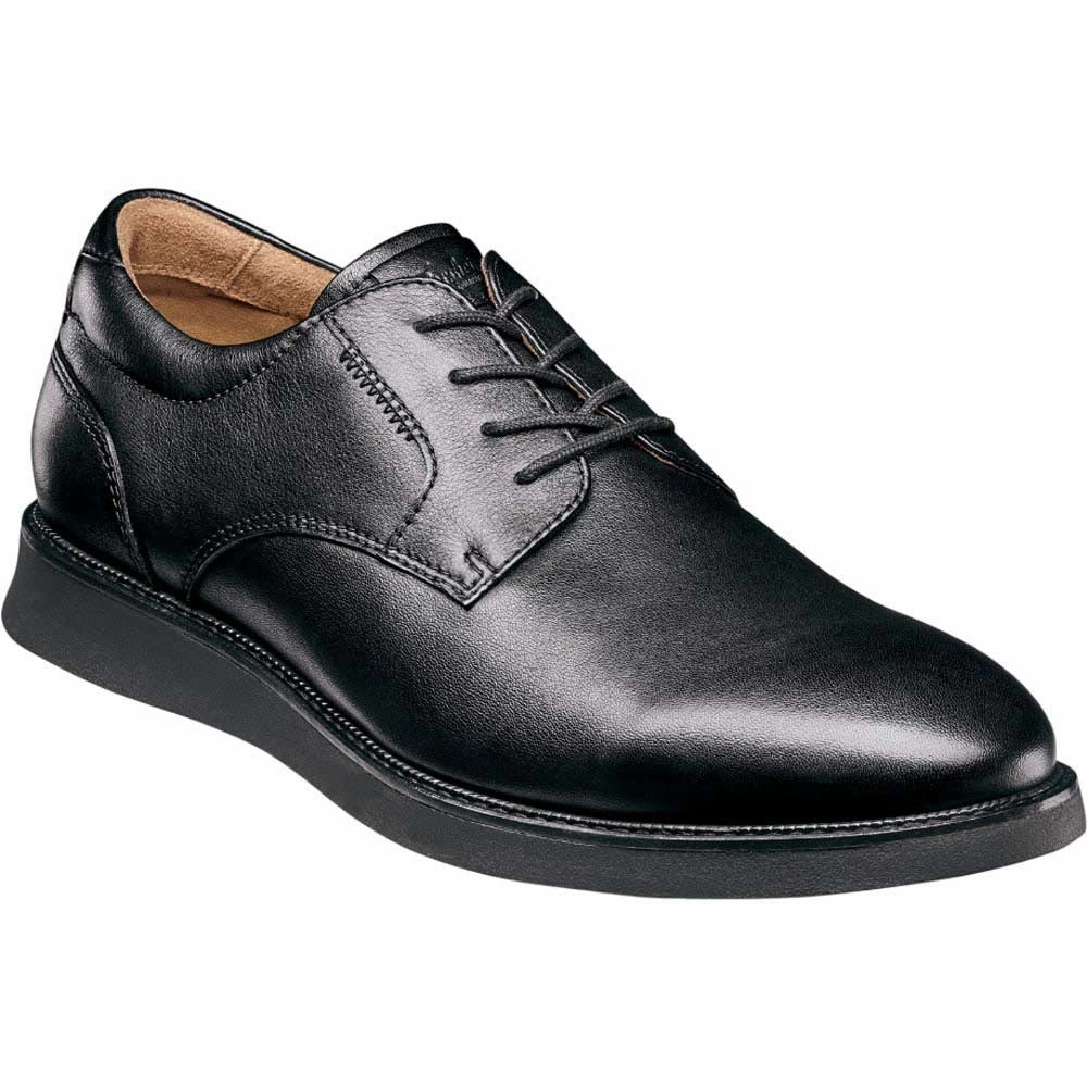 Ergonomic Sole Stable Florsheim Launch Plain Toe Oxford Black Men'S Shoes