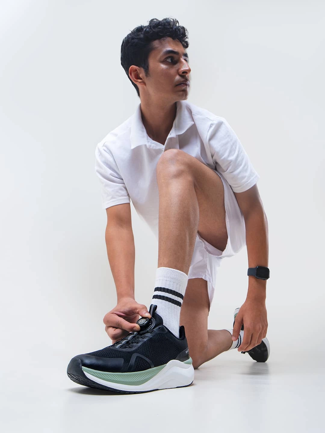 Slip Resistant Smart Casual Footwear Bacca Bucci Ion Glide ?C Advanced Performance Sports Shoes With Rotary Lacing
