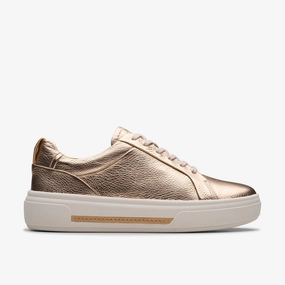 Slip Resistant Work Clarks | Casual Shoes | Women | Hollyhock Walk Copper Metallic