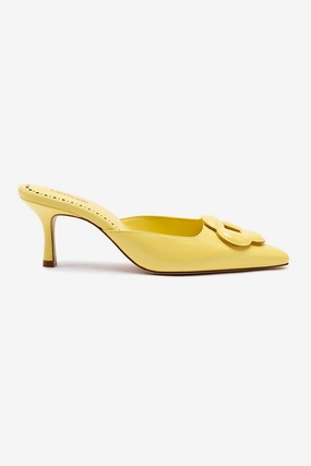 Flora Pump In Lemonade Leather Easy On Off