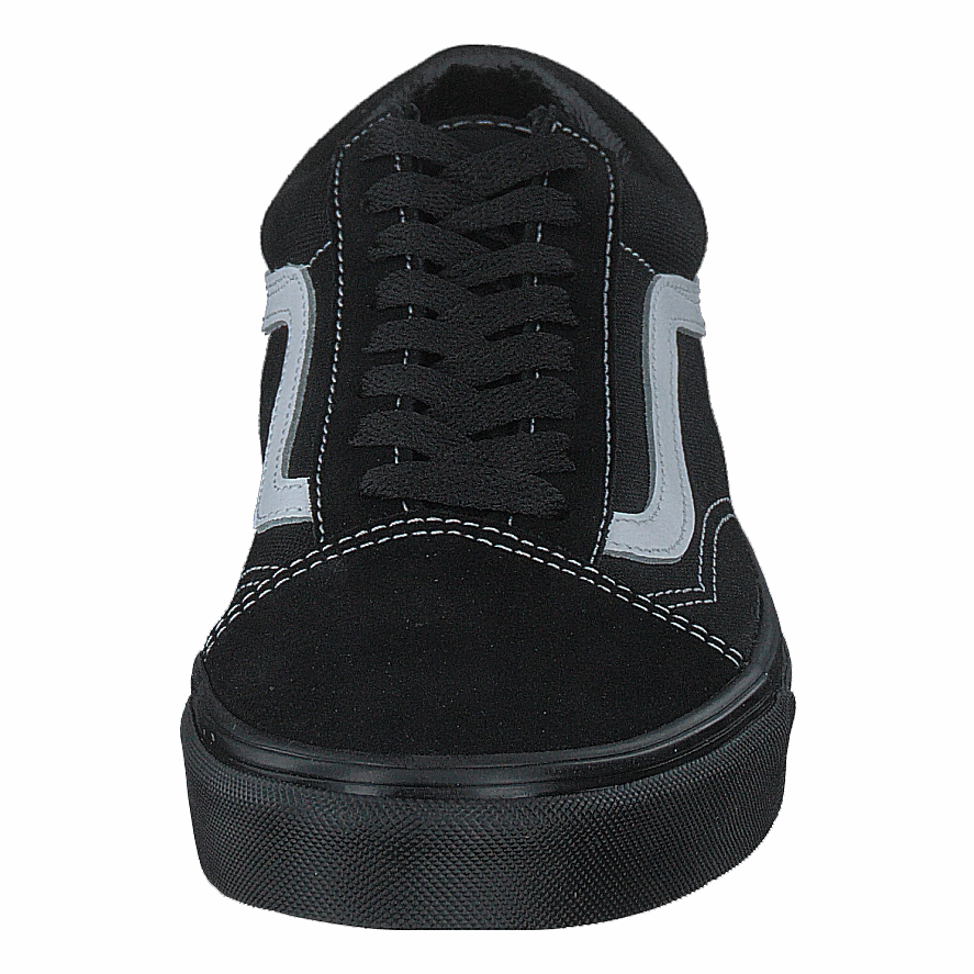 Ua Old Skool (Suede/Canvas)Blkblktrwht Supportive Footwear