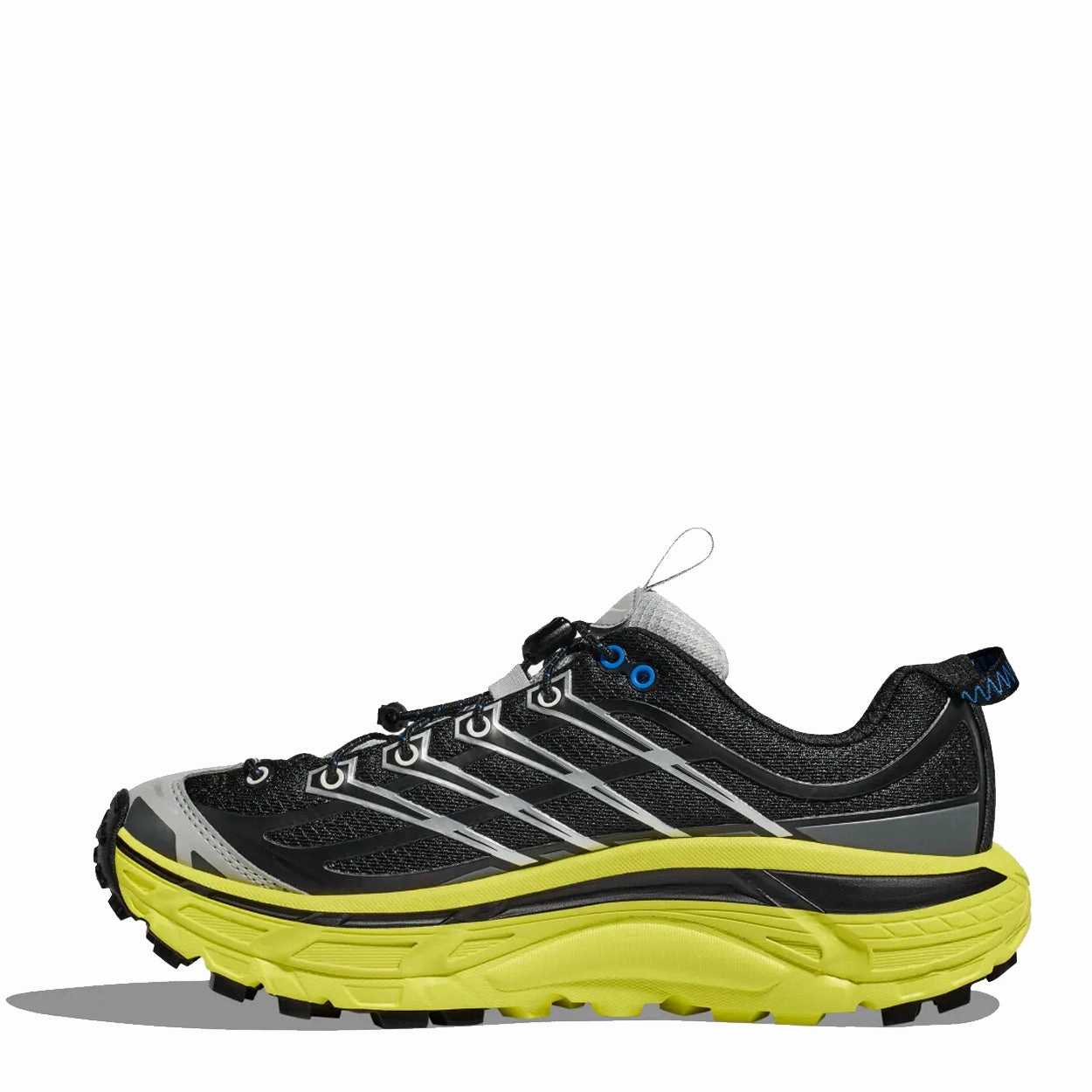 Weather Ready Leather Shoes Hoka Mafate Three2 Trainers Black / Hoka Citrus