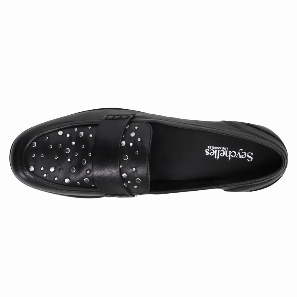 Chic Footwear Rugged Sooner Or Later Studded Slip On Loafers