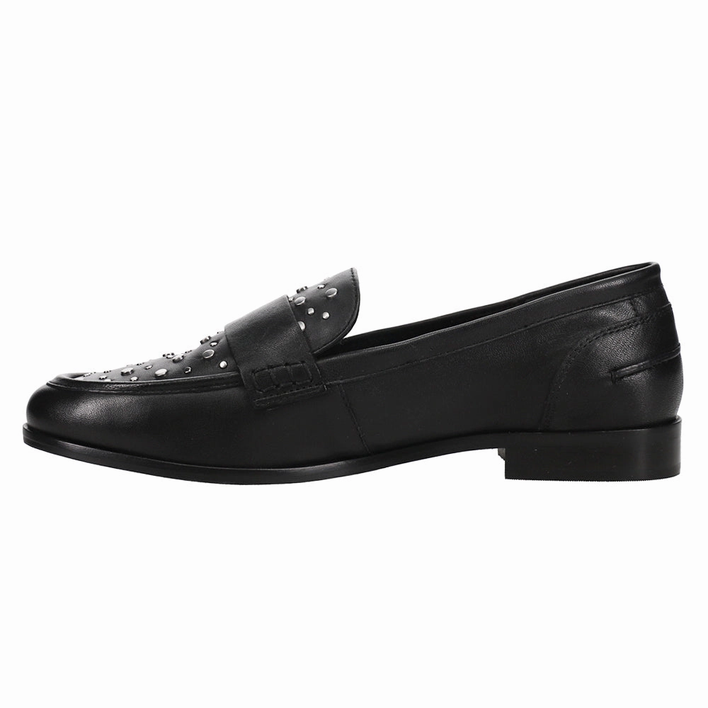 Sooner Or Later Studded Slip On Loafers Shock Absorbing Odor Resistant