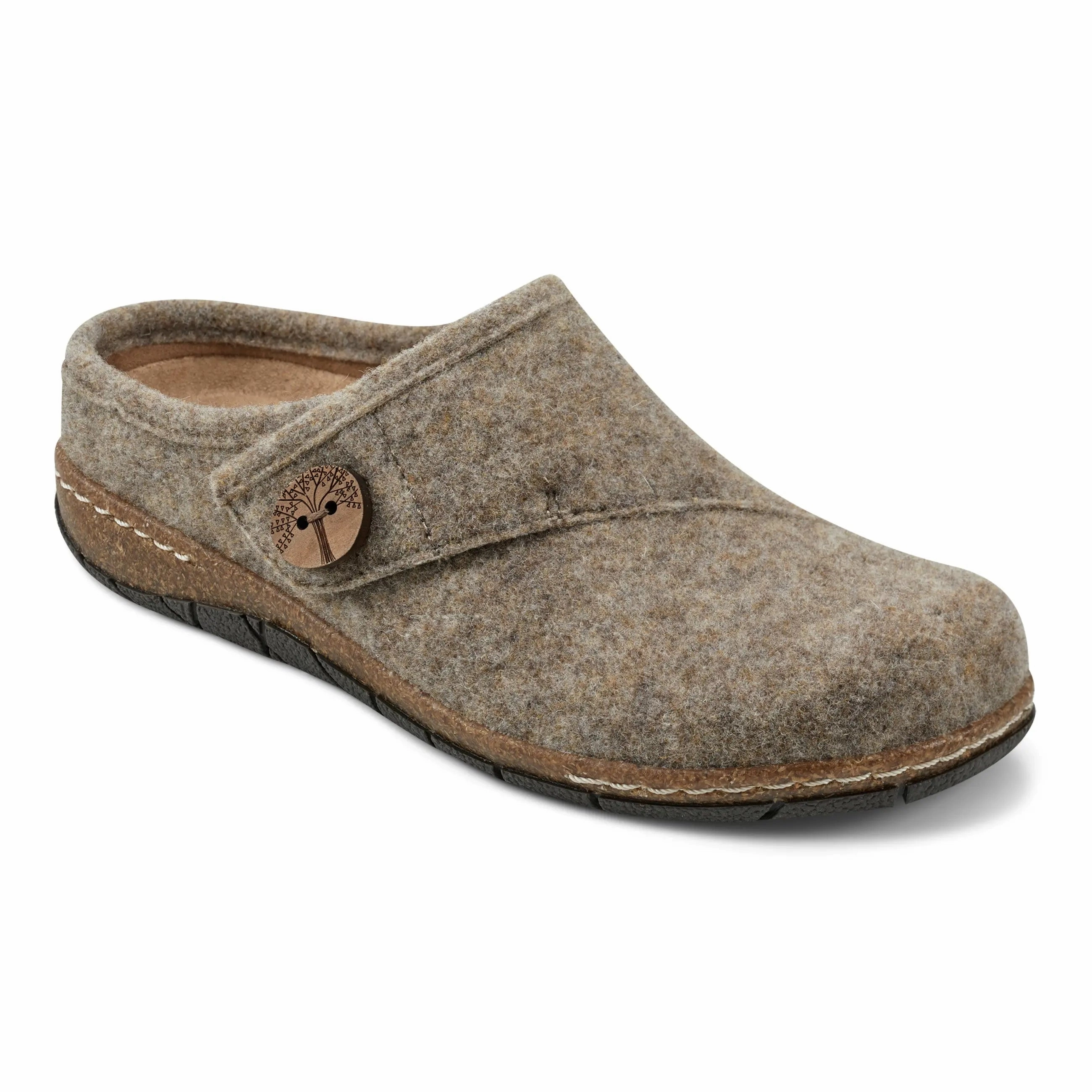 Slip Resistant Ezra Round Toe Casual Slip-On Flat Clogs